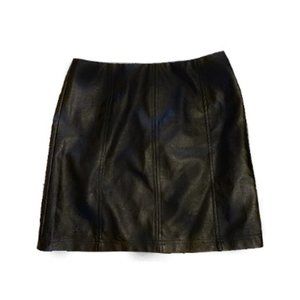 Designer Leather Skirt